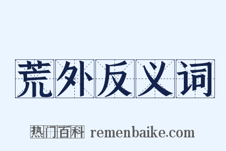 荒外反义词是什么意思的图片